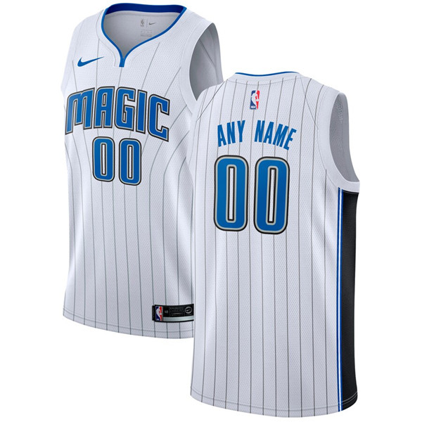 Men's White Orlando Magic Active Player Custom Stitched Basketball Jersey